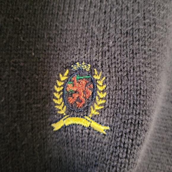 Vintage Tommy Hilgilfer Navy Blue Sweatervest XL - Picture 4 of 5